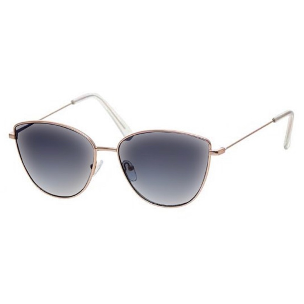 Steve Madden Rose Gold & Blue Round Sunglasses
